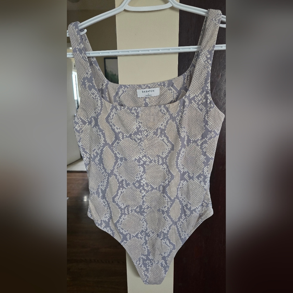 Babaton Snakeskin Contour Bodysuit
